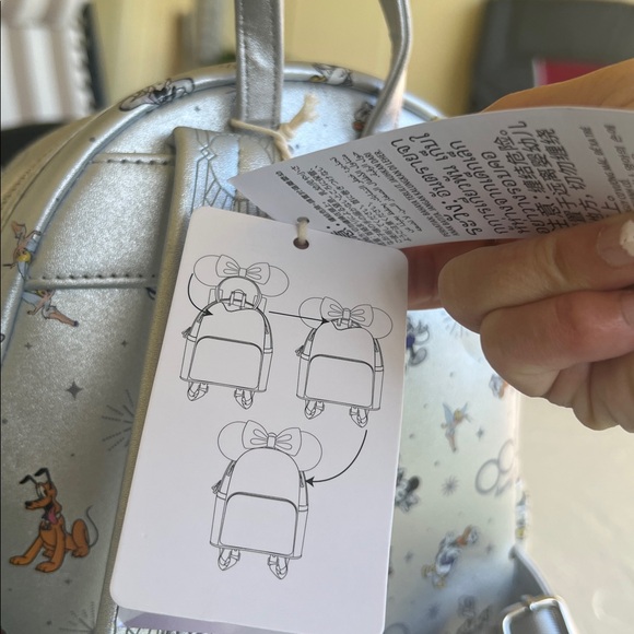 Disney Silver Mini Backpack - Picture 10 of 12